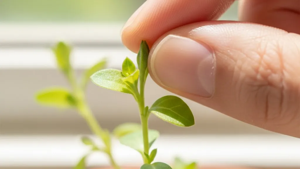 春の摘心でこんもり育てるイメージ