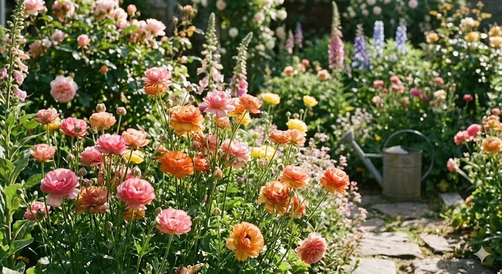 ラナンキュラスをほったらかしで楽しむ！イメージ